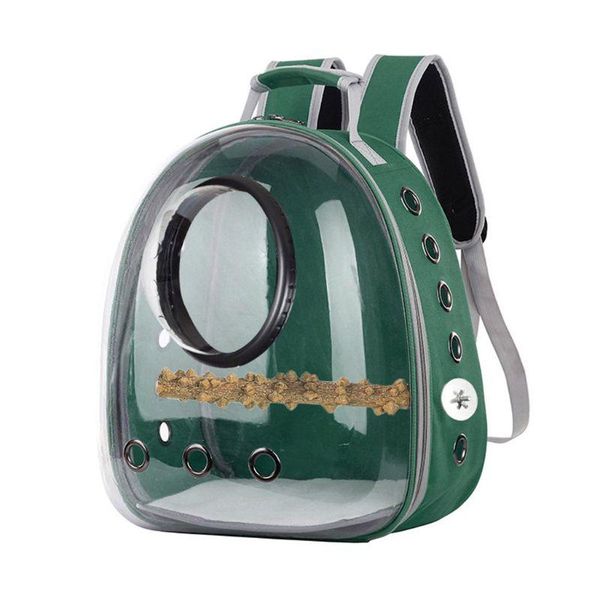 

backpack parrot carrier travel cage birds breathable transparent space 85wb