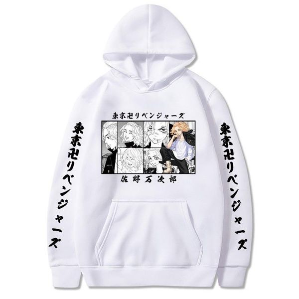 

men's hoodies & sweatshirts tokyo revengers manjiro sano sweatshirt men women harajuku anime soft comfortable pullover hooded clothes, Black