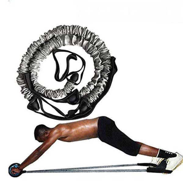 

resistance bands pull rope elastic fitness training abdominal muscles exercises gym expander pilates workout equipment