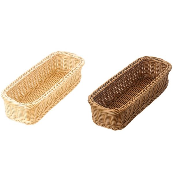 

storage baskets practical deskcutlery woven basket restaurant tableware drain