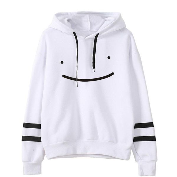 

men's hoodies & sweatshirts dream smp smile hoodie dreamwastaken couple sweatshirt printed harajuku streetwear hip hop pullover hooded, Black