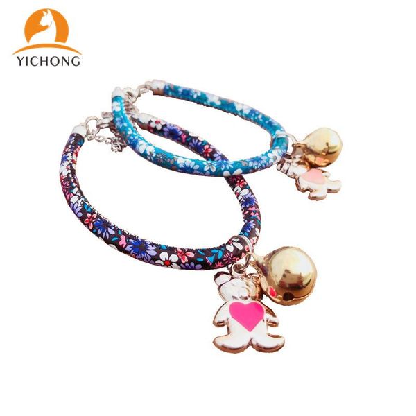 

dog collars & leashes yichong cat collar with bell for cats kitten puppy leash chihuahua pet lead supplies yh029