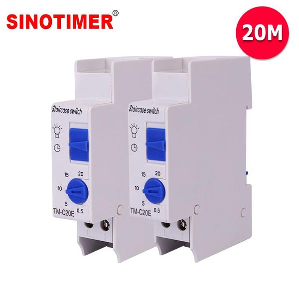 

timers 20 minutes 230vac din rail staircase time switch for lighting controls
