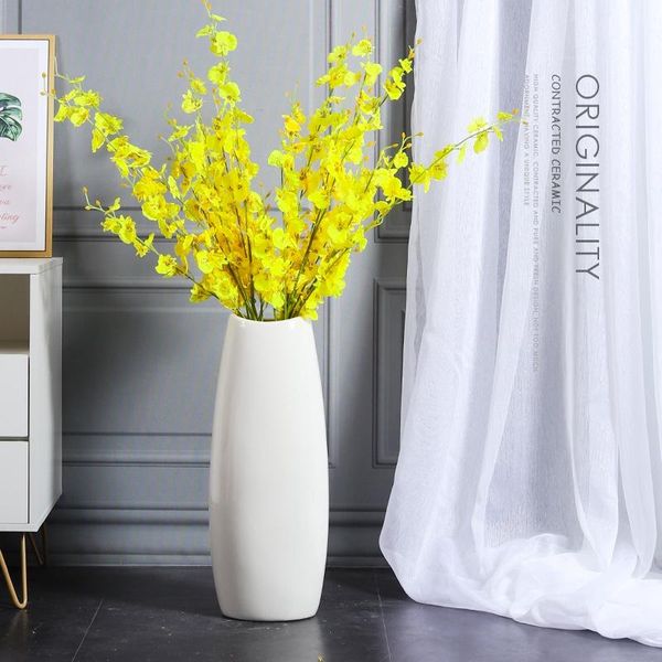 

decorative ceramic vases minimalist modern style long vase creative living room jarrones decoration ej50fv