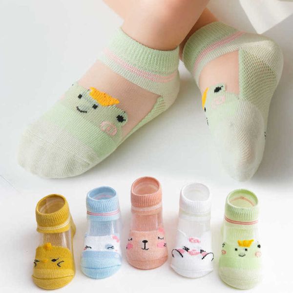 

socks summer thin mesh glass silk spring and baby boat boys girls, Black