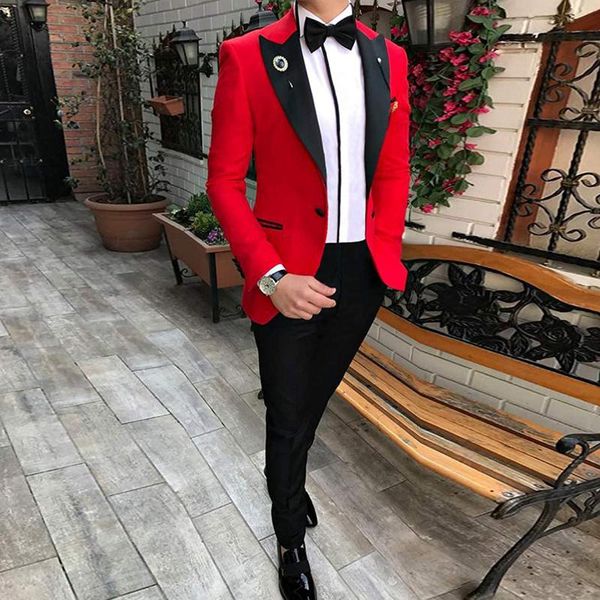 

men's suits & blazers pink mens 2 pieces regular slim fit casual business groomsmen green champagne lapel tuxedos for formal wedding, White;black