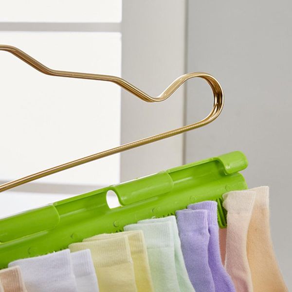 

multi purpose clip hanger sock underwear towel drying plastic easy to use green c1 hangers & racks