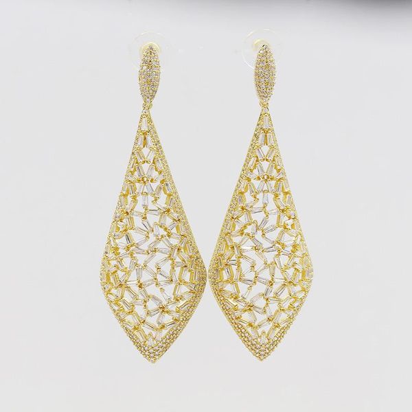 

dangle & chandelier dubai 18-karat gold pendant earrings, rose tassel jewelry wedding party ladies elegant and beautiful accessories, Silver