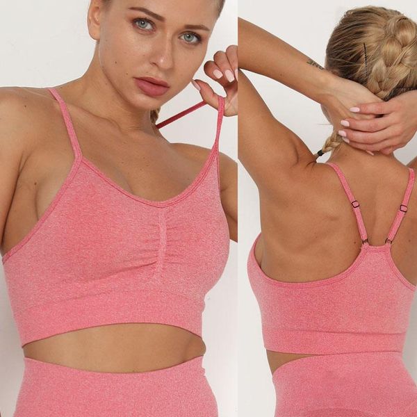 

yoga outfits breathable women bra solid color and sports wear running outdoor exercise clothes gym adjustable underwear, White;red