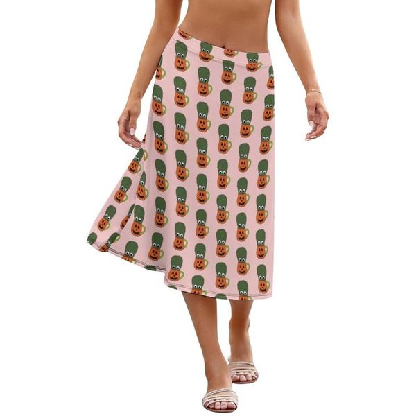 

skirts cactus skirt polyester ladies going out fashion casual pattern midi, Black