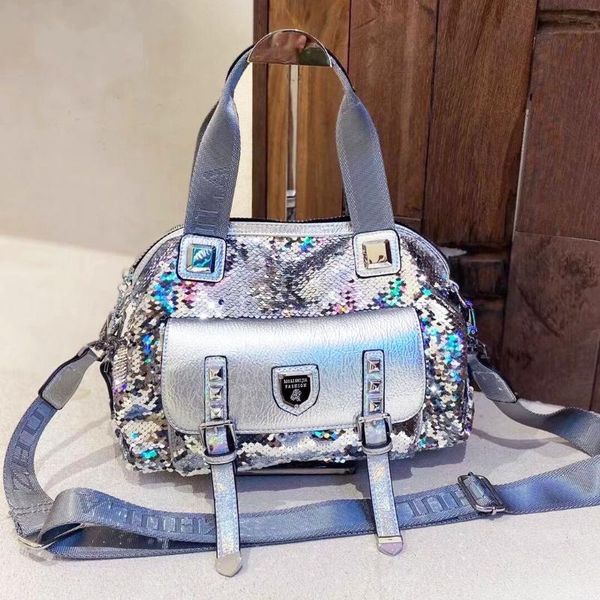 

evening bags fashion ita bag sequines silver handbags for women shoulder bolsa feminina handle tote large luxury designer sacs a main