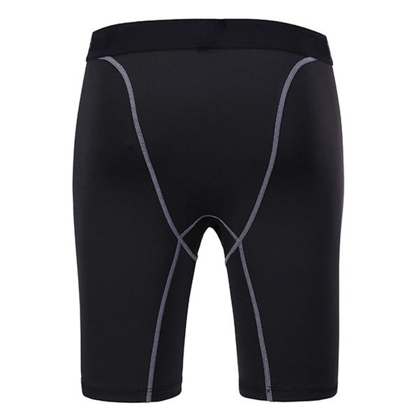 

gym clothing fitness leggings quick drying skinny workout underwear compression under base layer shorts men sports tights athletic, White;black