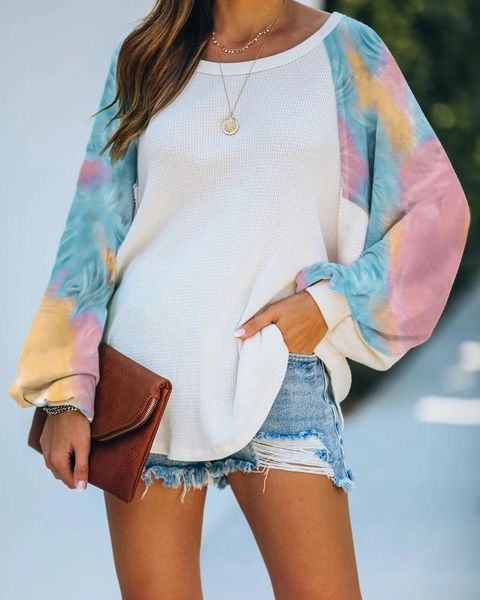 

women's t-shirt tshirts women harajuku ropa mujer vetement femme woman clothes loose and comfortable print long sleeves o-neck casual, White