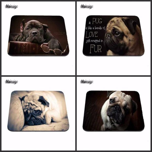 

mouse pads & wrist rests arrivals fashion customized cute pug dog gaming pad aming anti-slip durable rubber mousepad for pc optal