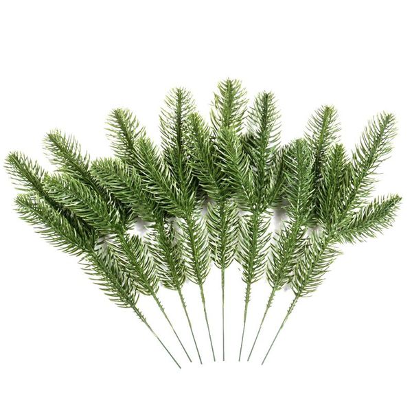 

decorative flowers & wreaths 12pcs 3 forks artificial pine branch christmas diy craft plants