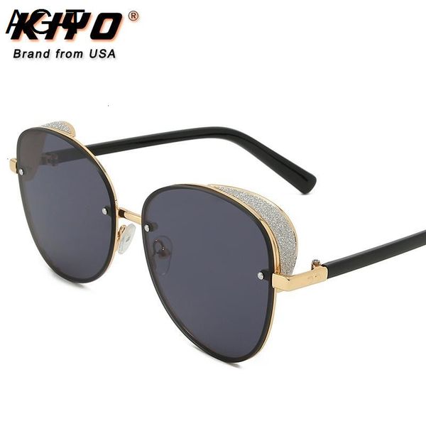 

kiyo brand 2021 new women men oval polarized sunglasses metal fashion sun glasses uv400 driving eyewear 8963, White;black