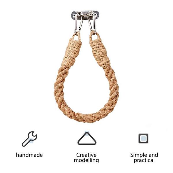

hooks & rails rope toilet paper holder vintage towel hanging retro jute tissue for bathroom toilets