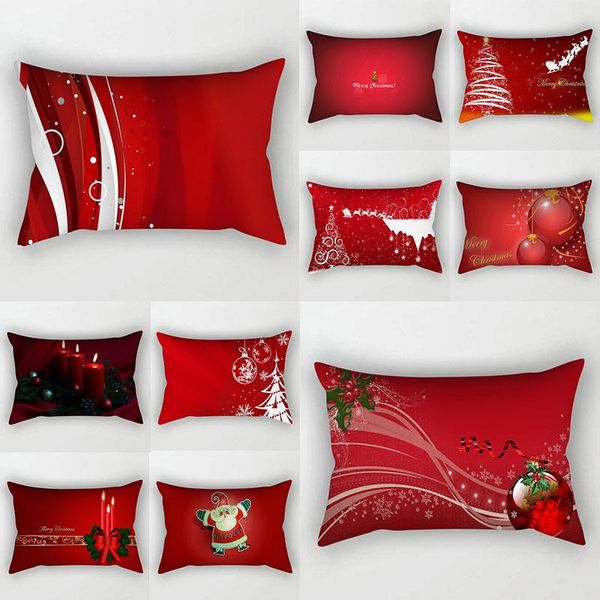 

pillow case 30*50cm christmas throw pillows covers cushion cover car decor pillowslip refreshing geometric square home supplies