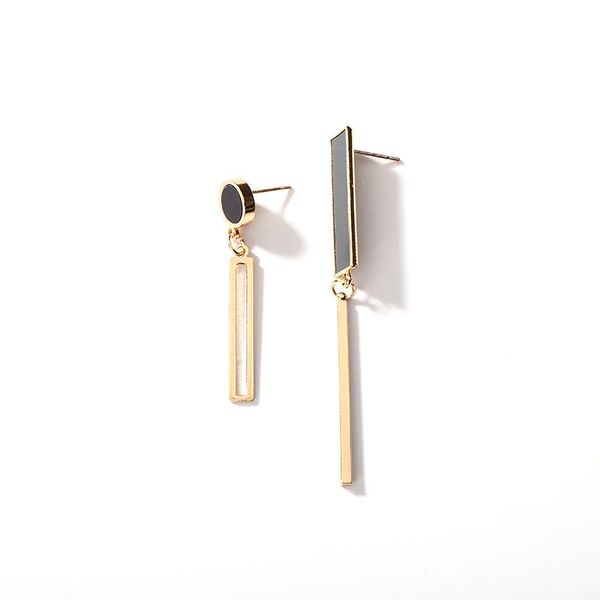 

vintage style crystal geometrical long tassels exaggerated anisomerous golden silver dangle earrings drop for women & chandelier