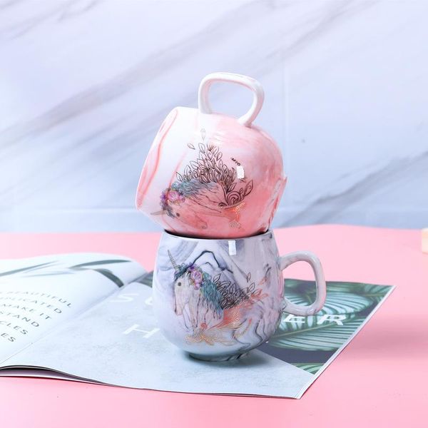

mugs flamingo coffee ceramic mug travel cup cute cat foot ins 72*85mm h1215