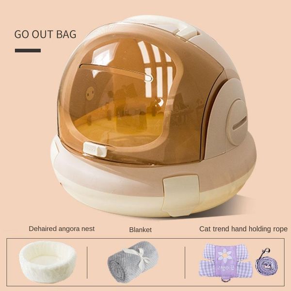 

cat bag space portable pet box large capacity carrying nest cage backpack supplies dog car seat covers