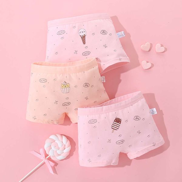 

children's underwear cartoon pure cotton flat angle primary school girl breathable middle children's boxer safety pants, Camo