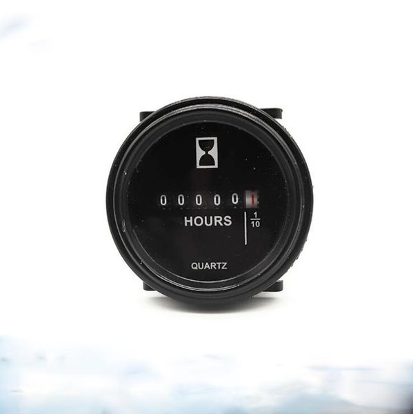 

timers 6v-80v dc / ac round quartz hour meter gauge for car engine