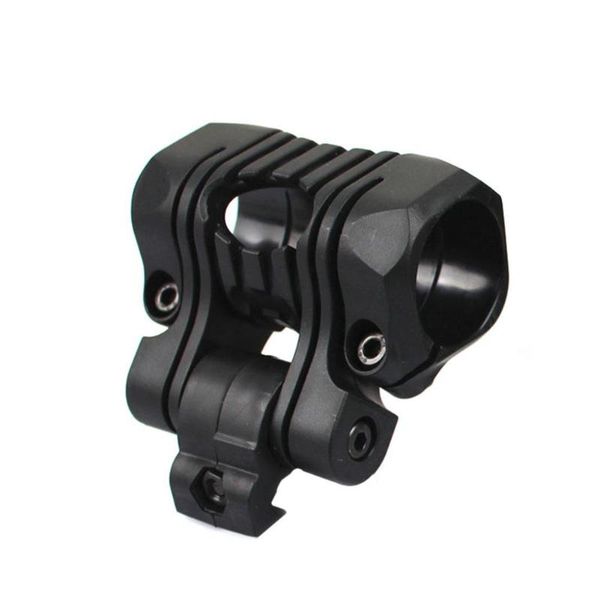 

25mm five gear fishbone clip guide rail helmet bracket bike lights