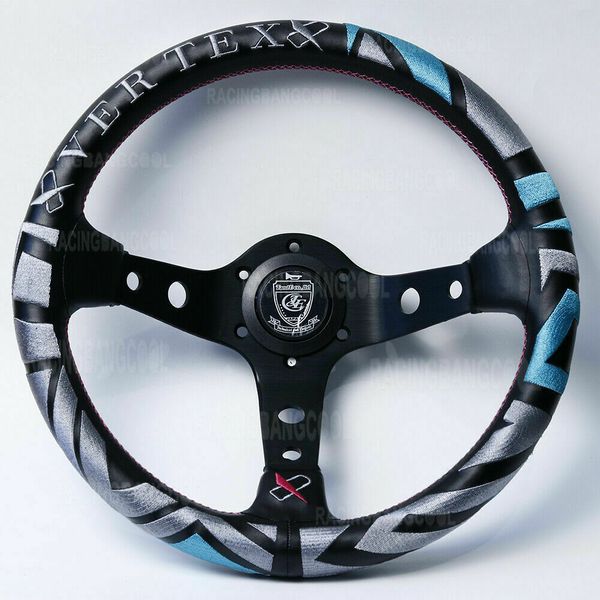 

new style 13''deep dish racing car drift rally tuning steering wheel with vertex
