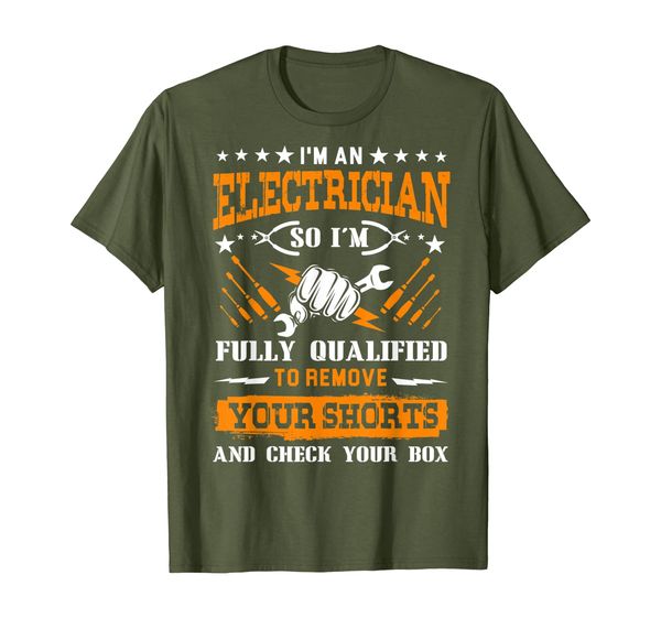 

i'm an electrician shirt for men women love electrician gift t-shirt, White;black