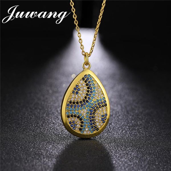 

women boho cz necklace micro pave multicolor zircon greece evil eye rhinestone charm pendant gold chain jewelry chains, Silver
