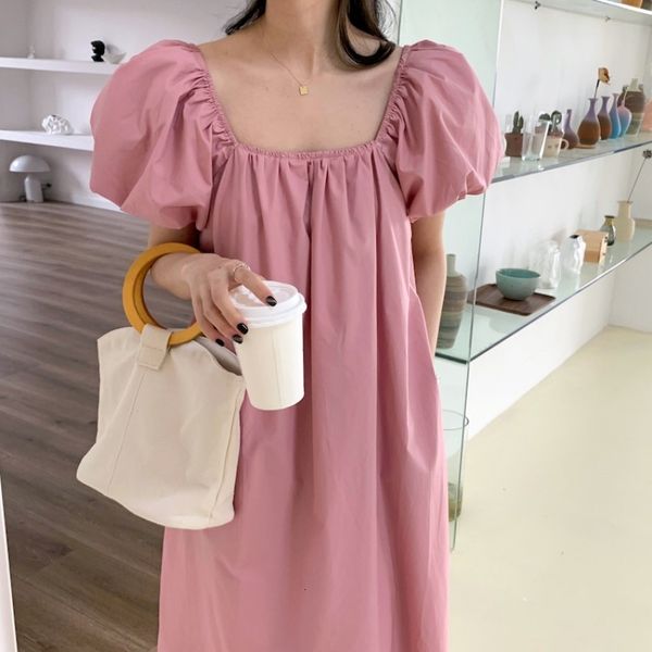 

casual dresses women summer sleeve square neck cotton long vestidos boho vacation u9me, Black;gray