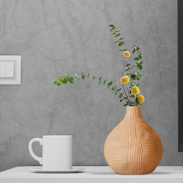 

vases nordic macaroon stripe design art ceramic vase modern hydroponics flower arrangement deskornament crafts home decoration