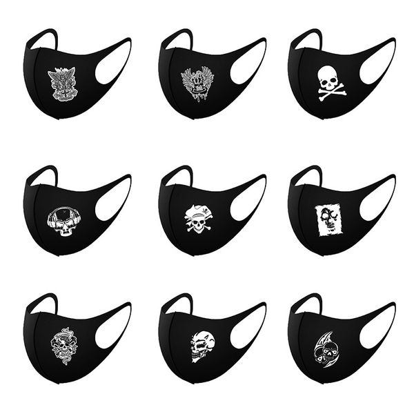 

horror couple style personality skull fashionable breathable ice cotton mask