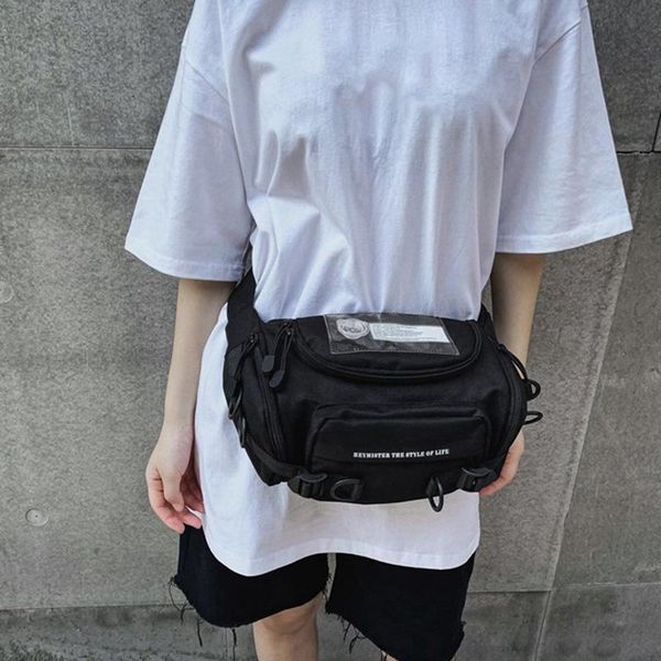 

hip hop women waist bag men street tactical chest rig bags female oxford fanny pack shoulder crossbody