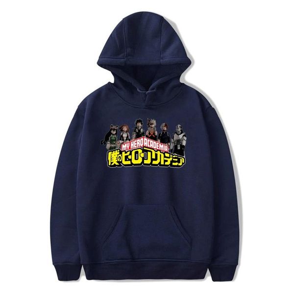 

women's hoodies & sweatshirts anime my hero academia hoodie boys girls men women brand clothing cotton long sleeve black pullover coat