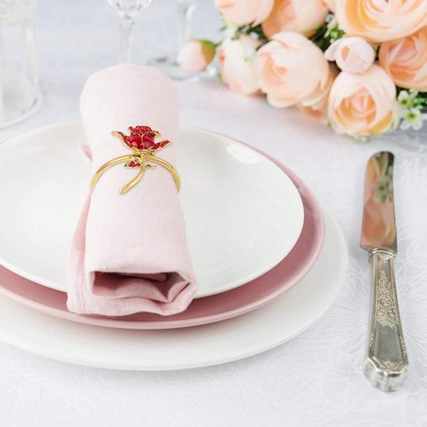 

napkin rings 6 pcs delicate table decors for christmas holiday wedding banquet birthday daily decor