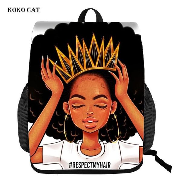 

backpack koko cat beauty princess girls printed teenagers school bags women travel rucksack casual daily daypack mochila escola