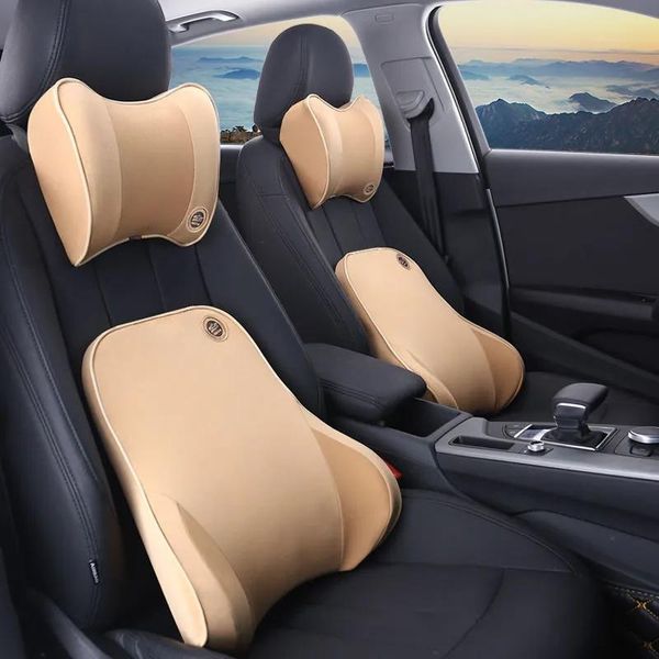 

seat cushions car backrest memory foam neck pillow cushion support lumbar automotive interior general accessories