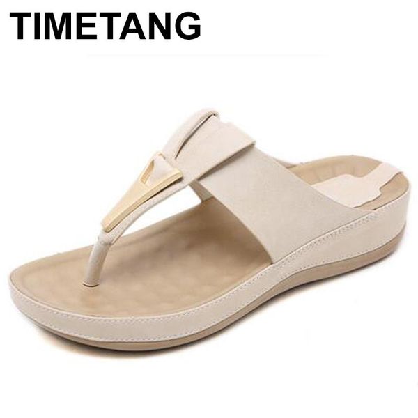 

slippers timetangsummerwomen buckle real leatherslides shoes solid thicksole heels beach sandals womenoutside platformflip flops, Black