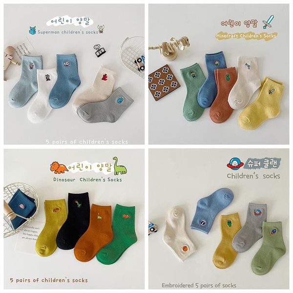 

socks 5 pair/lot cotton baby printing mustache girls boys children spring autumn infant toddler kids for 1-3 year, Pink;yellow