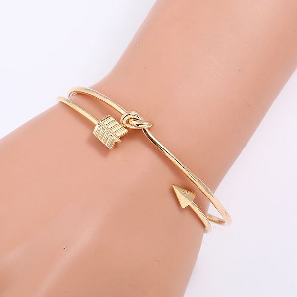 

bz0786 new hand decoration fashion gold plated women's simple open bracelet jewelryc14r, Black