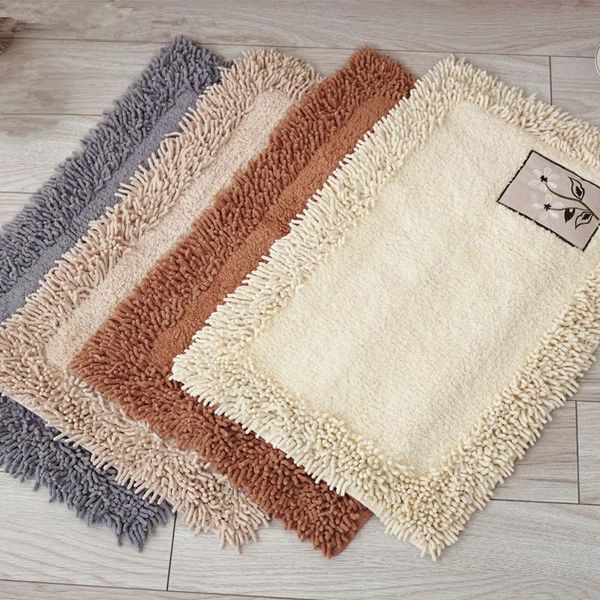 

bath mats pure color household non slip bathroom carpet mat comfortable pad bedroom kitchen toilet rugs supplies floor decor