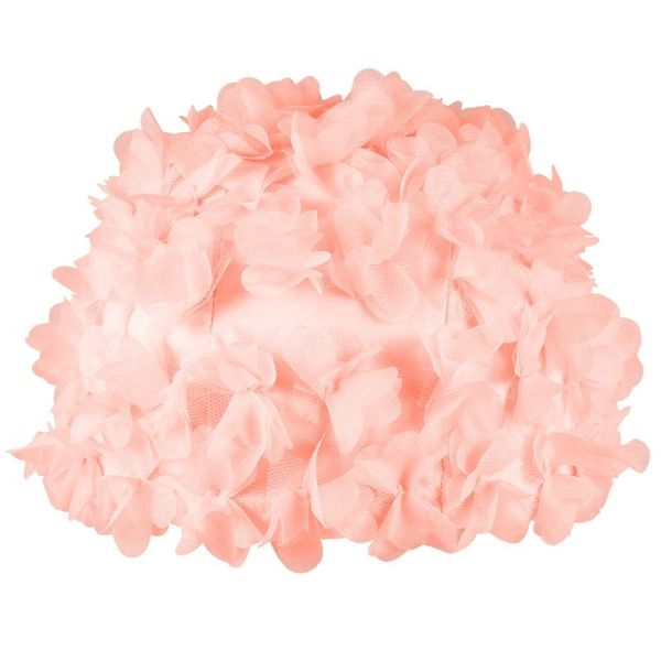 

women swim cap comfortable 3d flower hat swimming breathable for girls ) caps