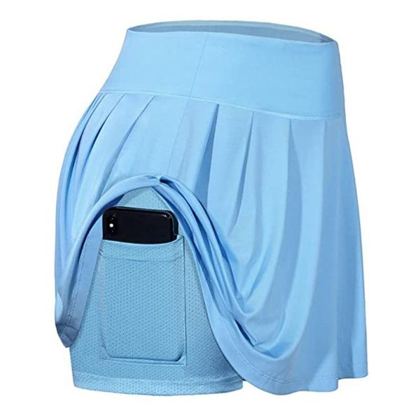 

yoga outfit inside pockets skirt shorts women tennis skirts inner elastic sports golf skorts training running pants