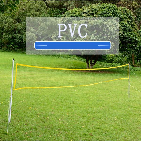 

1.5m pvc net set badminton rack portable folding indoor outdoor sports post support removable standard stand sets