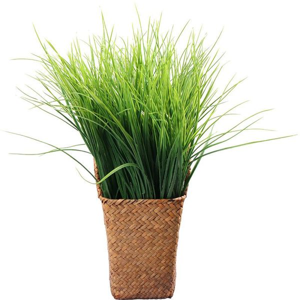 

decorative flowers & wreaths 44cm artificial plant fine grass simulation leaf green onion aquatic for home decor dining table bedroom decora