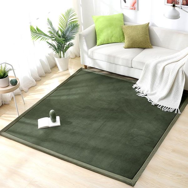 

carpets japanese tatami coral velvet carpet living room bedroom window bed rugs baby play mat children 2cm thick customized