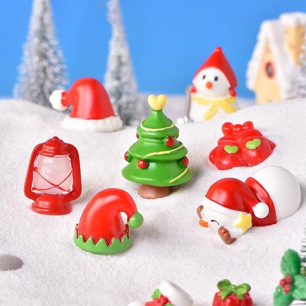 

decorative objects & figurines christmas decoration ornaments moss micro landscape mini diy garden bonsai kids toy miniature figurine statue