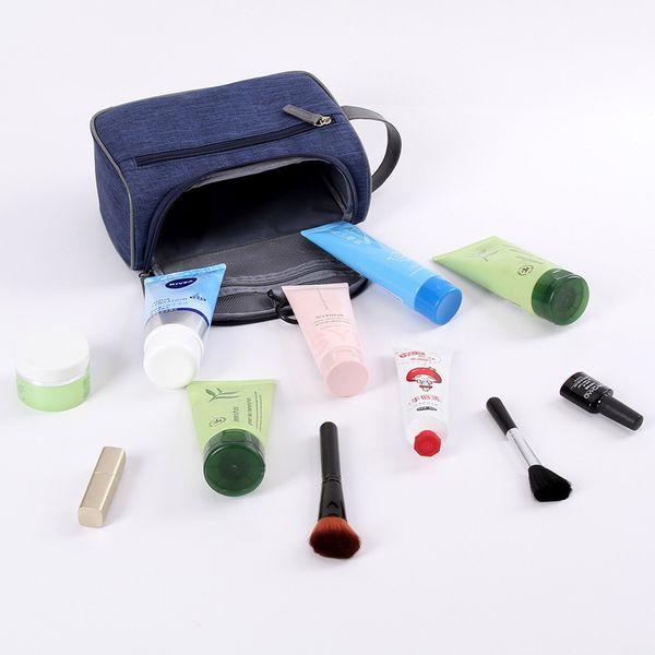 Borsa da viaggio Oxford per il tempo libero unisex Custodia cosmetica Trucco Bellezza Toilette Lavaggio Borsa da appendere portatile